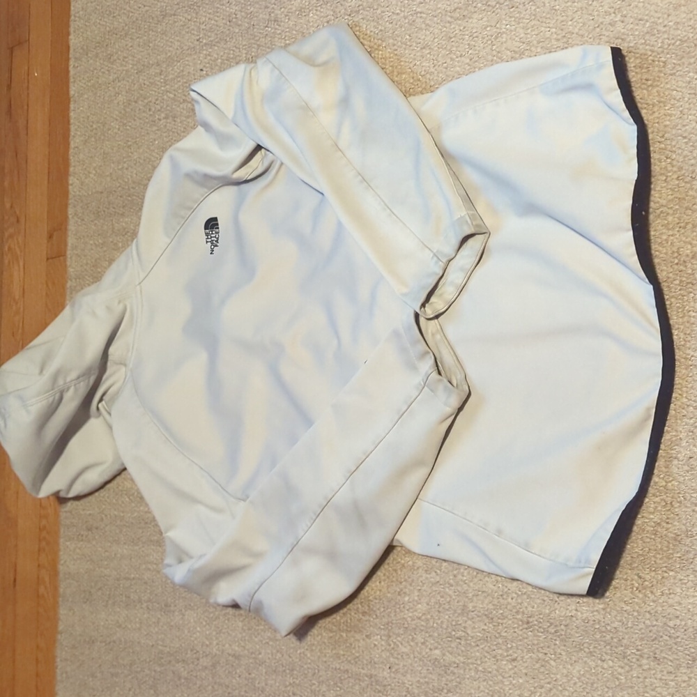 Women's The North Face Hooded Jacket Light Grey Size Large - Picture 5 of 6